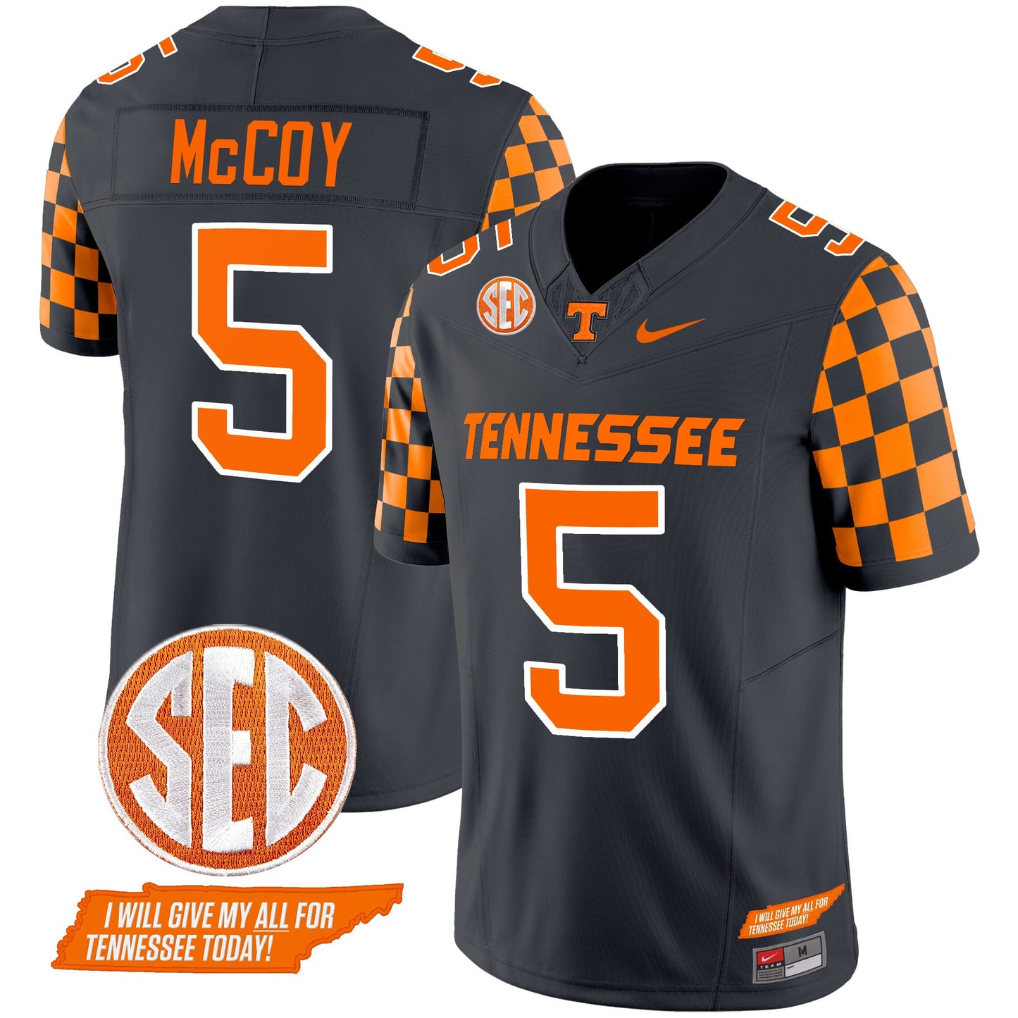 Tennessee Volunteers 2024 Checkerboard Vapor Limited Jersey V2 - All Stitched