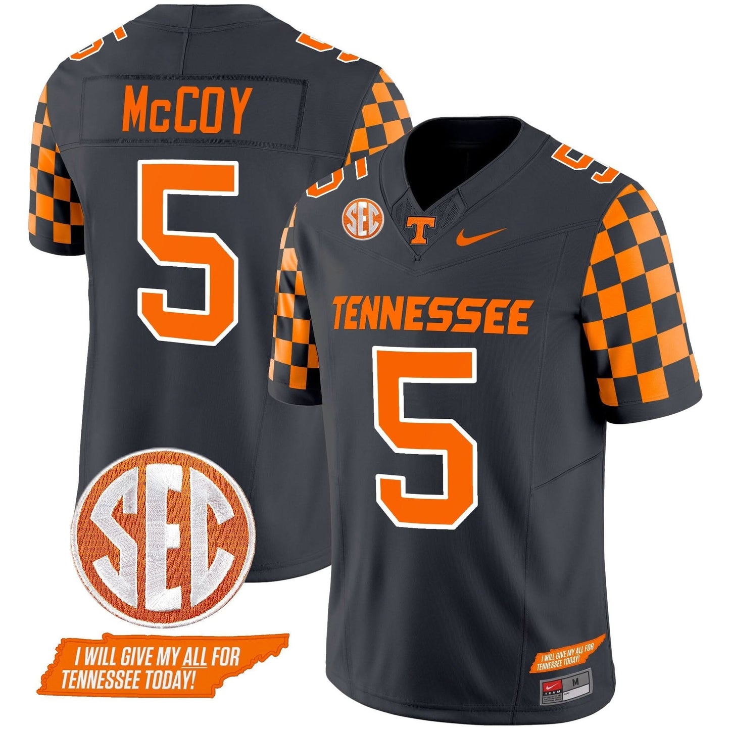 Tennessee Volunteers 2024 Checkerboard Vapor Limited Jersey V2 - All Stitched