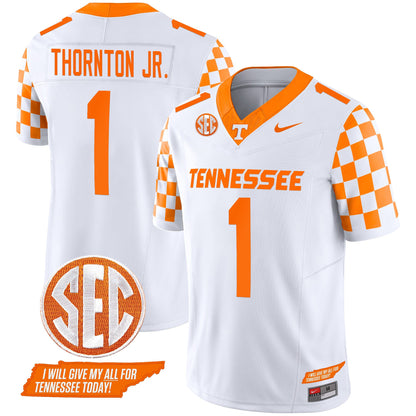 Tennessee Volunteers 2024 Checkerboard Vapor Limited Jersey V2 - All Stitched