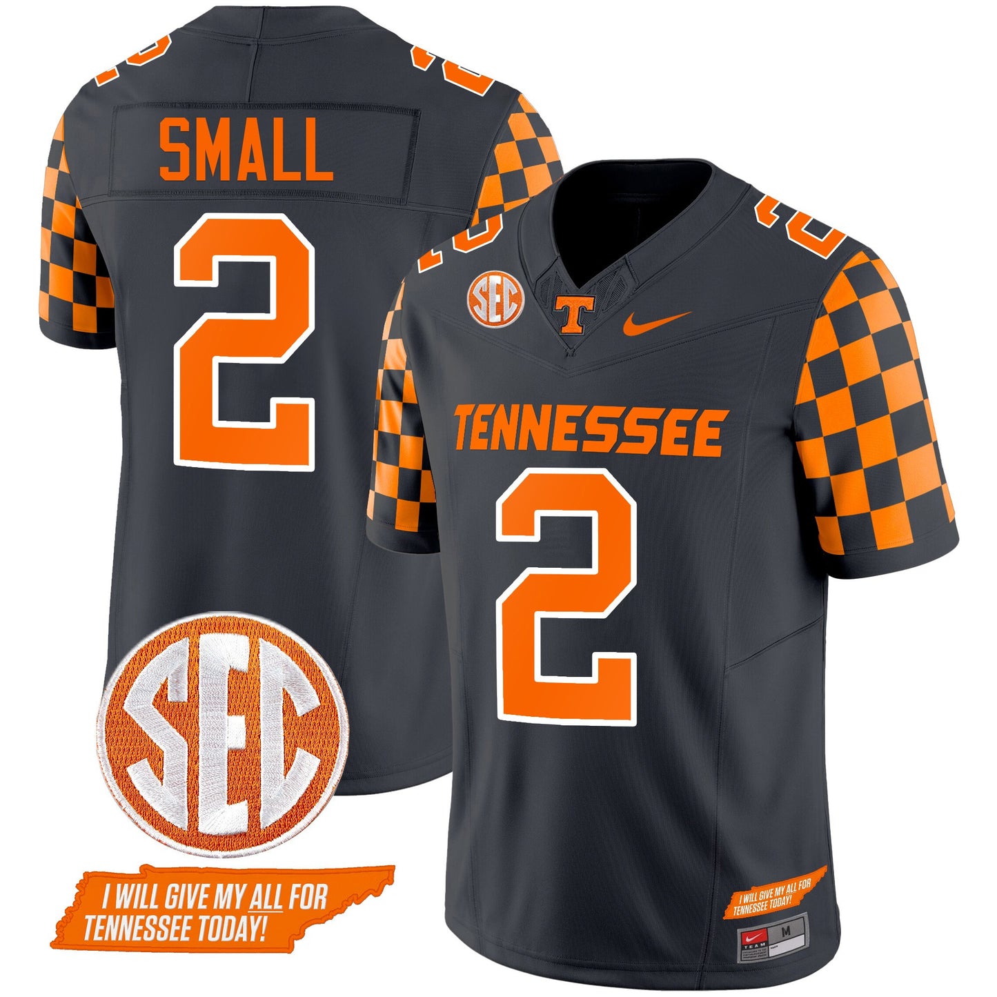 Tennessee Volunteers 2024 Checkerboard Vapor Limited Jersey V2 - All Stitched