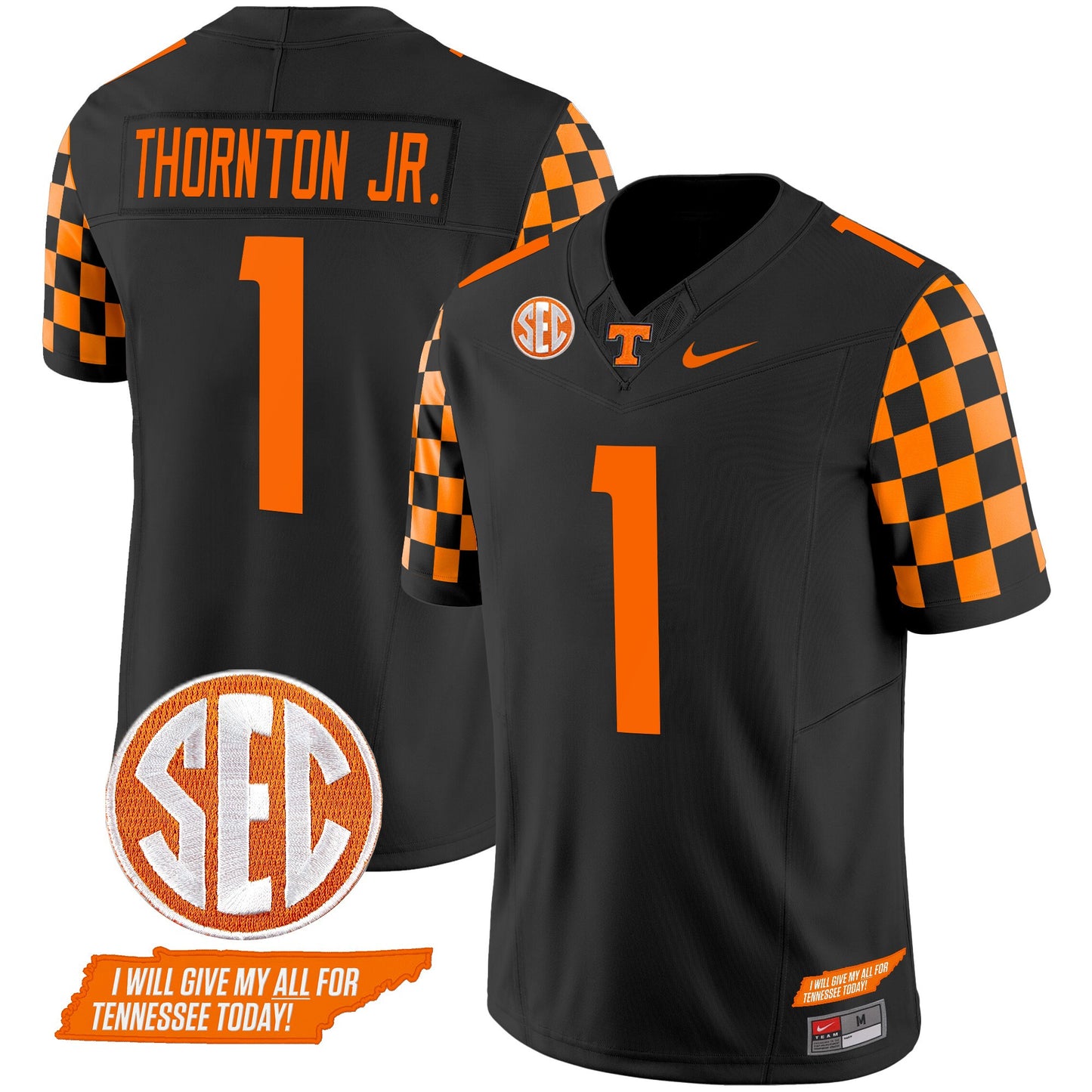 Tennessee Volunteers 2024 Checkerboard Vapor Limited Jersey V2 - All Stitched