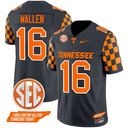 Tennessee Volunteers 2024 Checkerboard Vapor Limited Jersey V2 - All Stitched