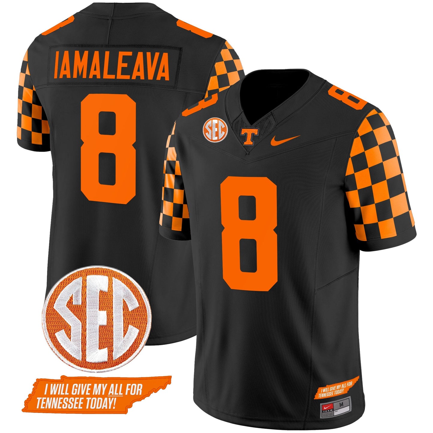 Tennessee Volunteers 2024 Checkerboard Vapor Limited Jersey V2 - All Stitched