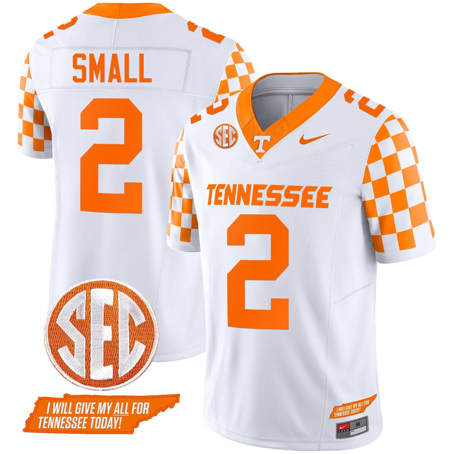 Tennessee Volunteers 2024 Checkerboard Vapor Limited Jersey V2 - All Stitched