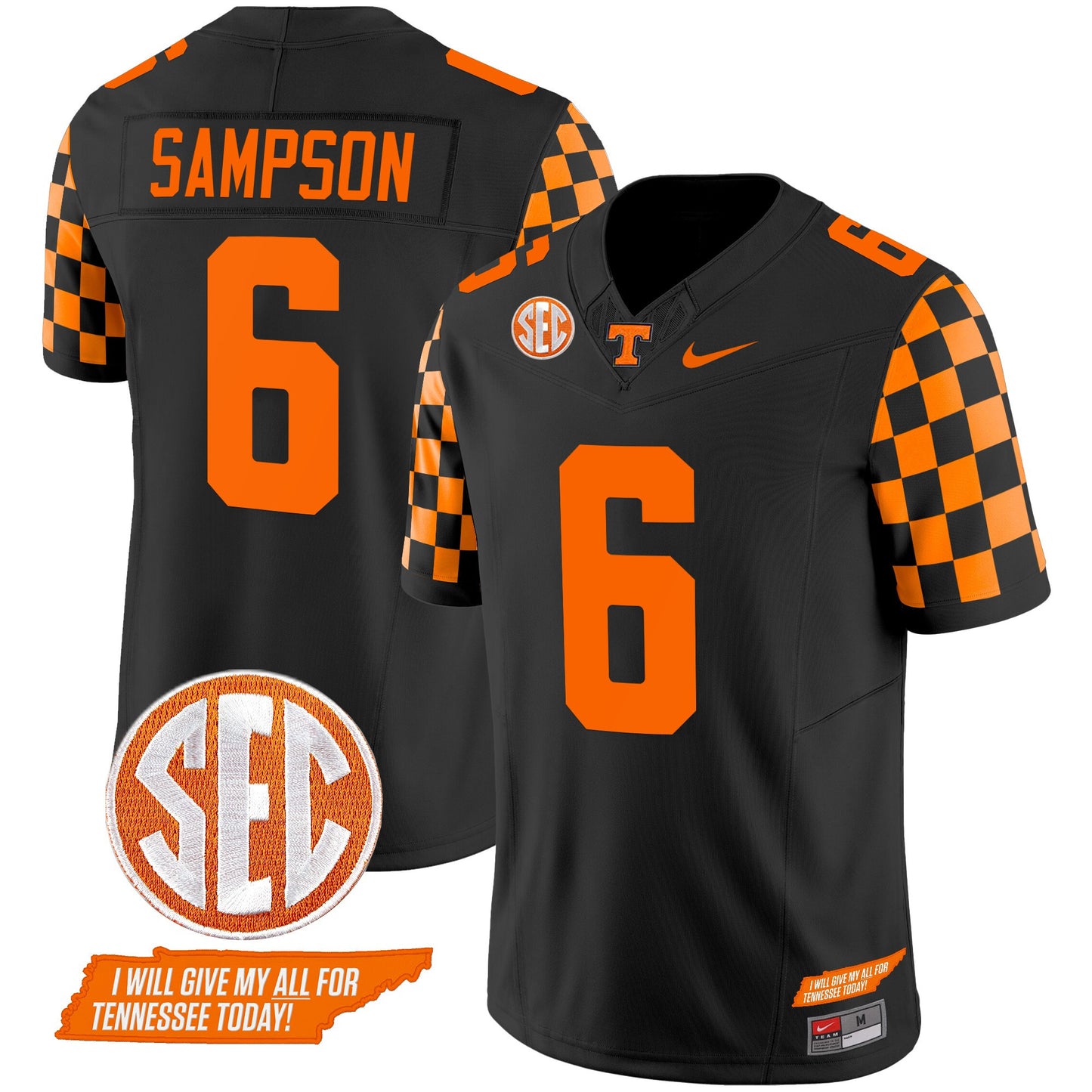 Tennessee Volunteers 2024 Checkerboard Vapor Limited Jersey V2 - All Stitched