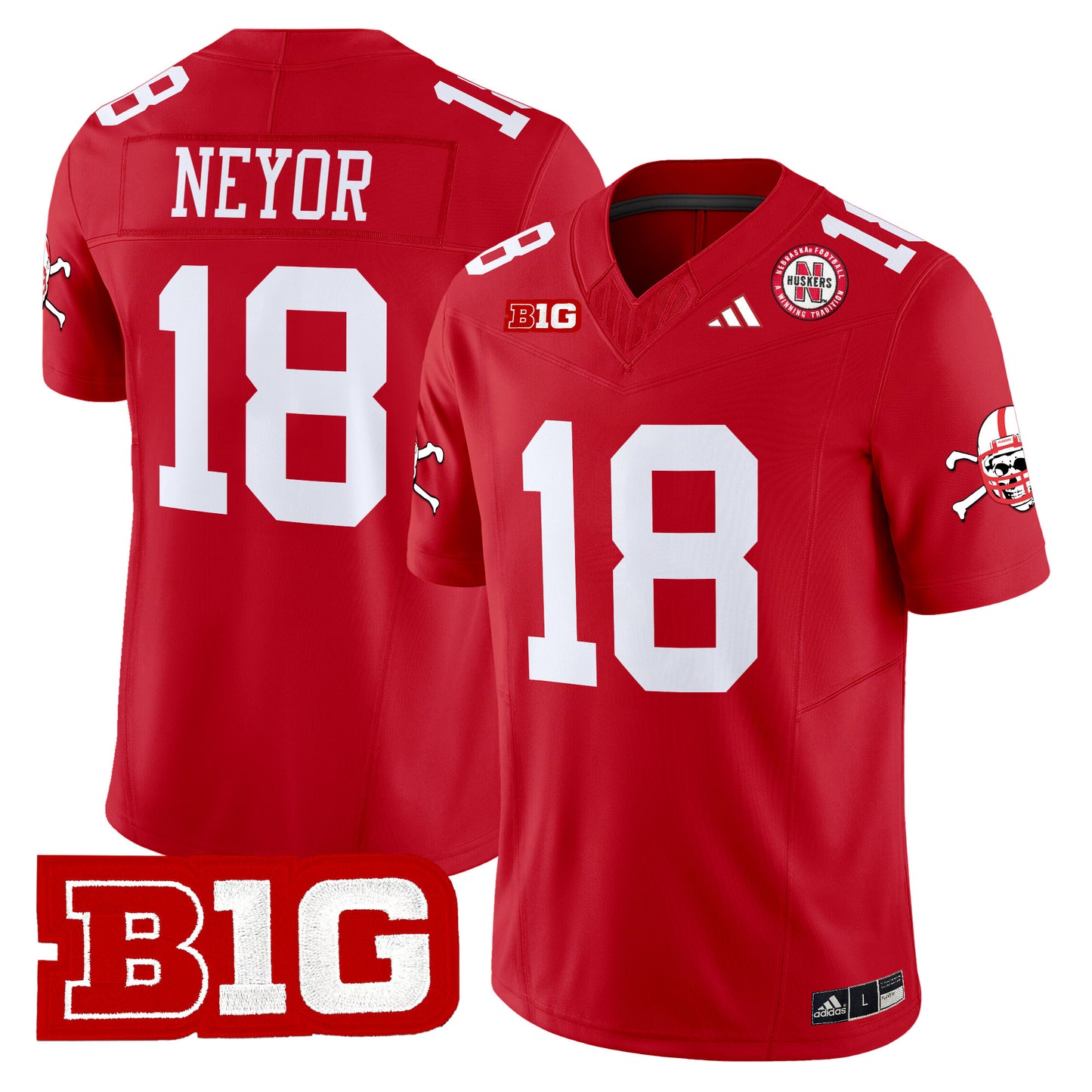 Nebraska Cornhuskers 2024 Vapor Limited Jersey V2 - All Stitched