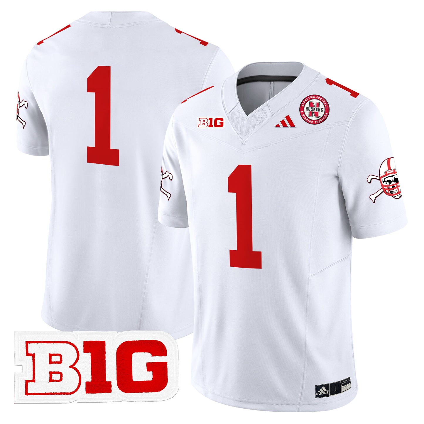 Nebraska Cornhuskers 2024 Vapor Limited Jersey V2 - All Stitched