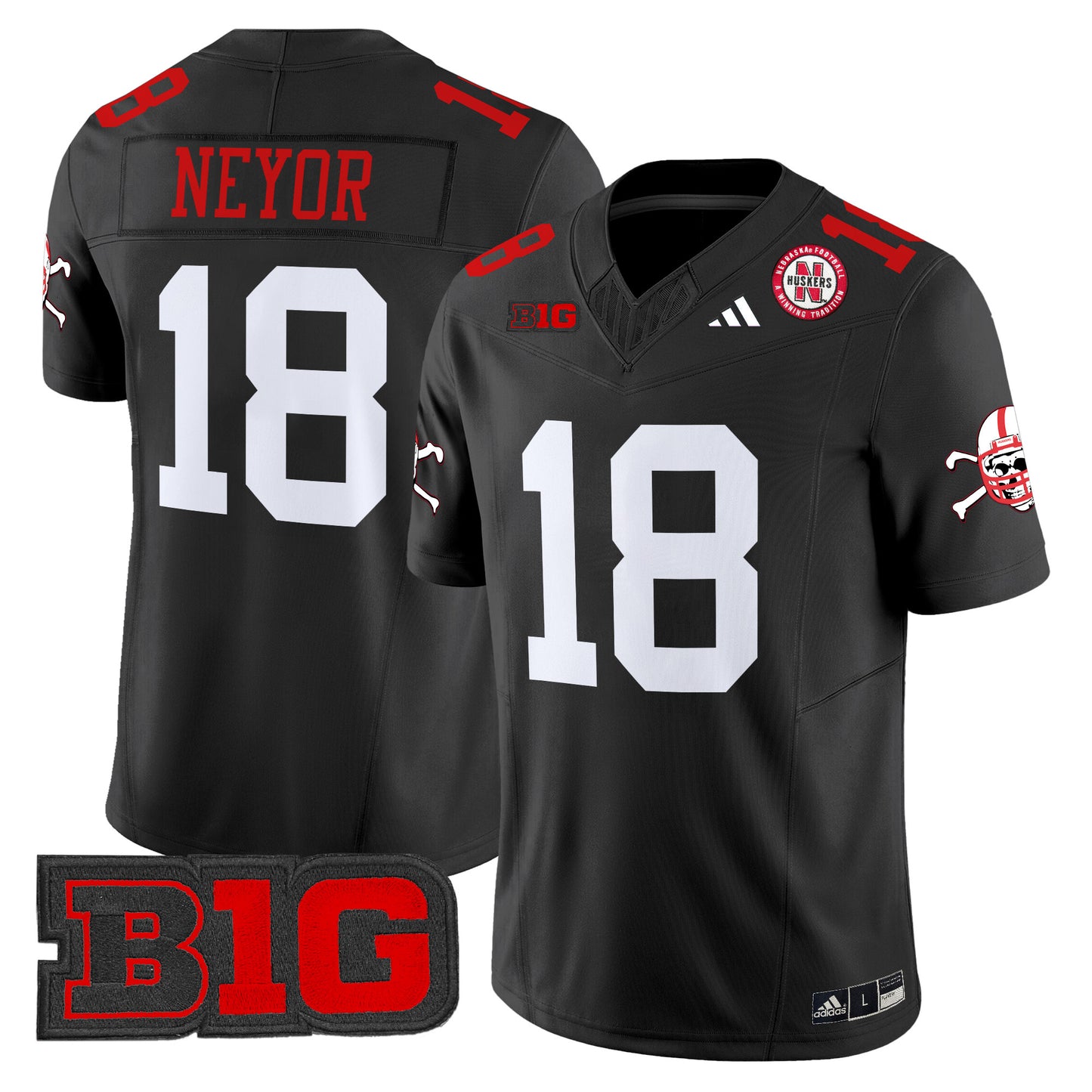 Nebraska Cornhuskers 2024 Vapor Limited Jersey V2 - All Stitched