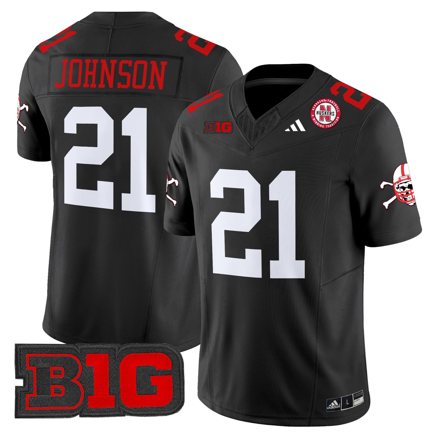 Nebraska Cornhuskers 2024 Vapor Limited Jersey V2 - All Stitched