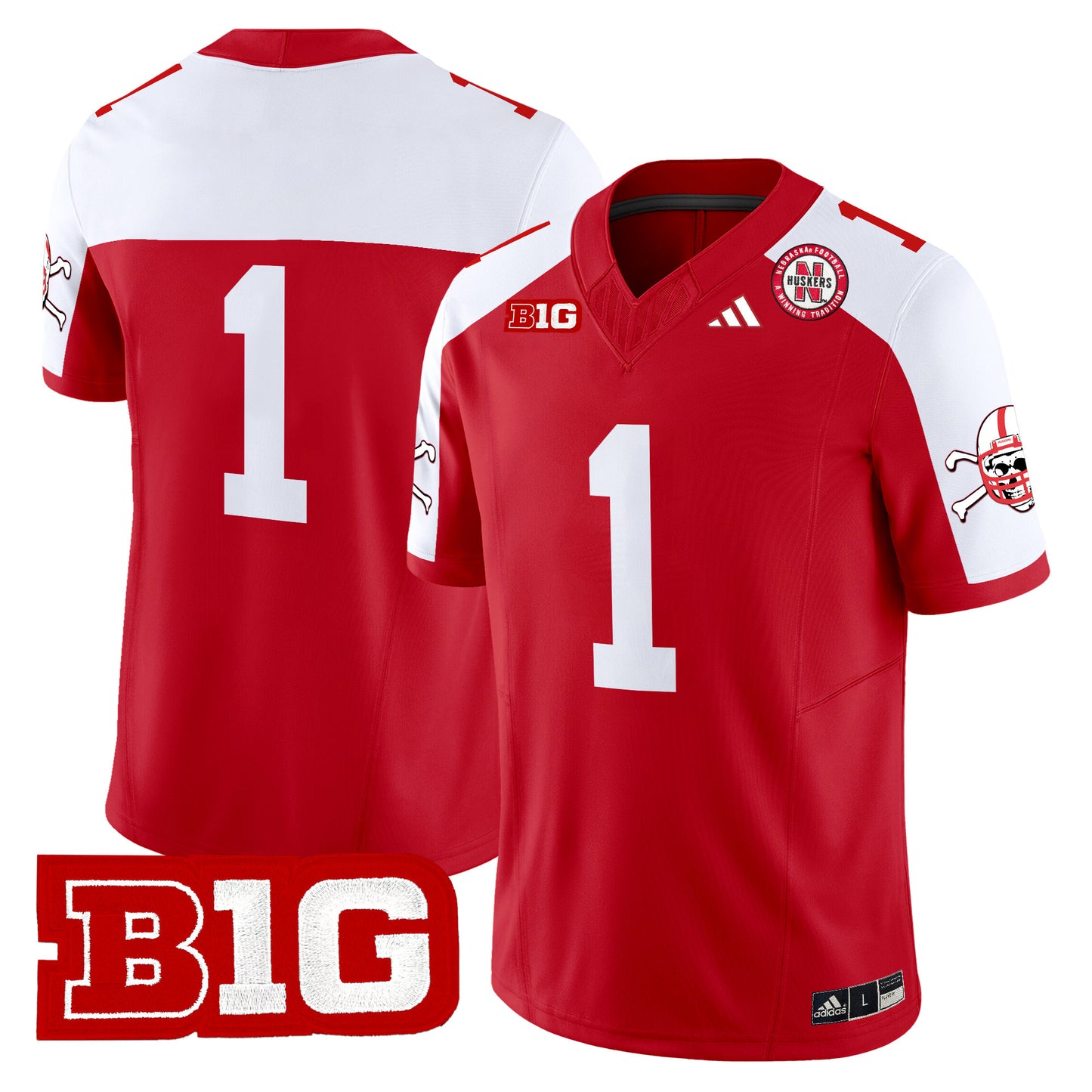 Nebraska Cornhuskers 2024 Vapor Limited Jersey V2 - All Stitched