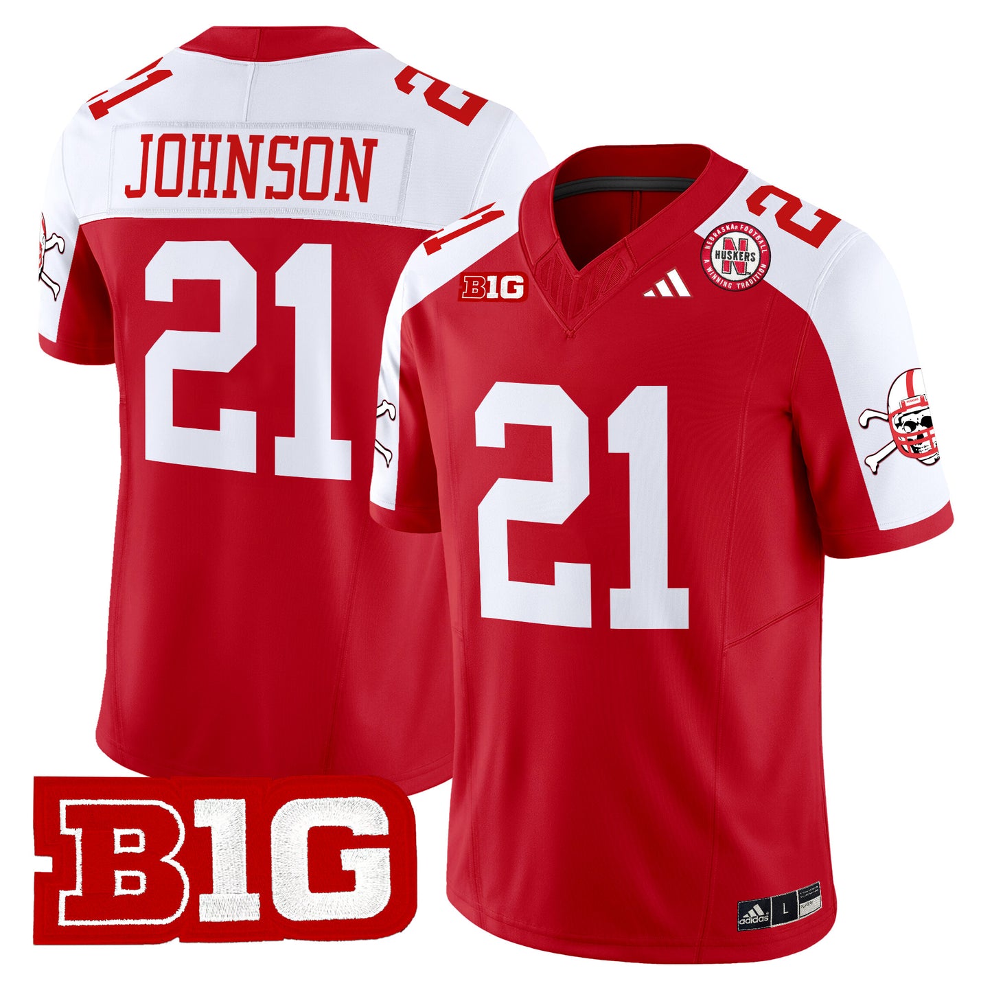 Nebraska Cornhuskers 2024 Vapor Limited Jersey V2 - All Stitched