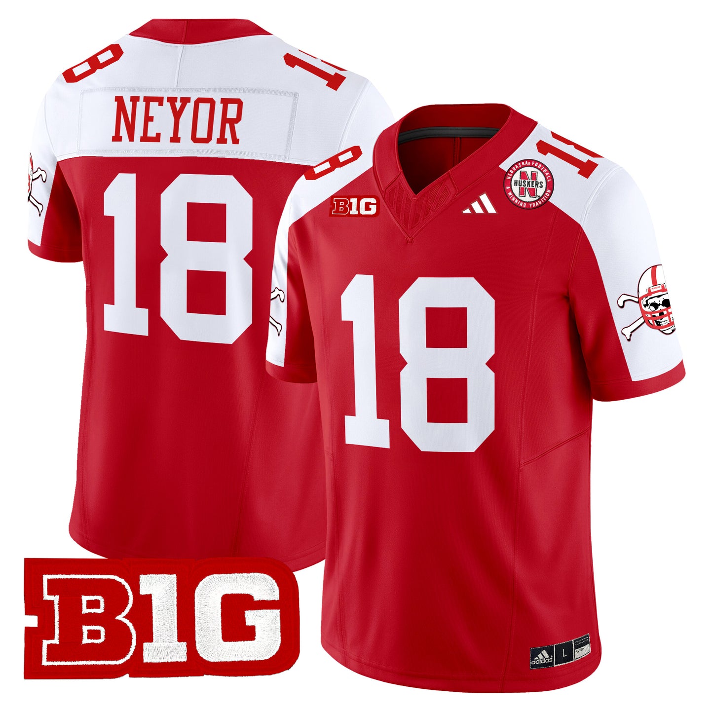 Nebraska Cornhuskers 2024 Vapor Limited Jersey V2 - All Stitched