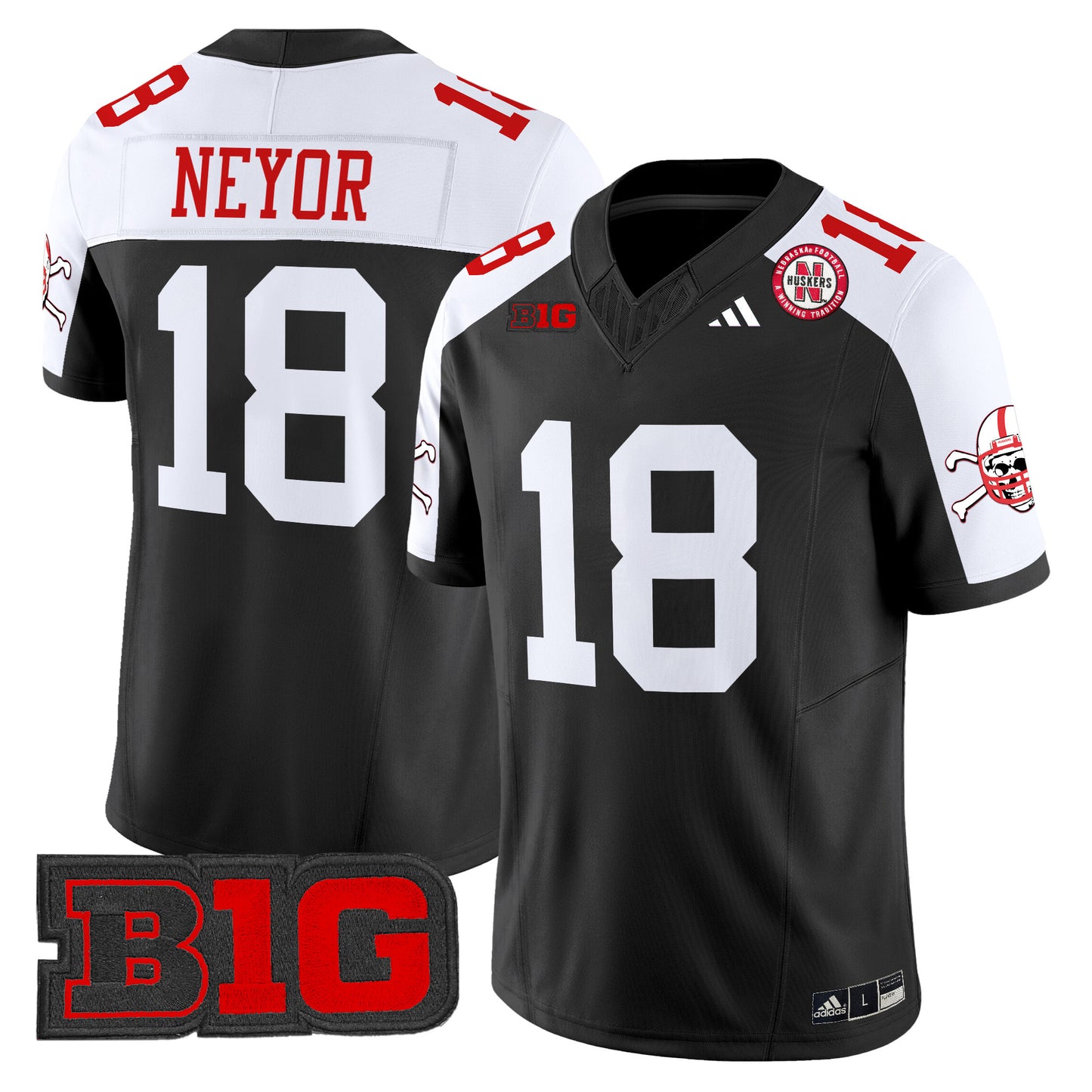 Nebraska Cornhuskers 2024 Vapor Limited Jersey V2 - All Stitched