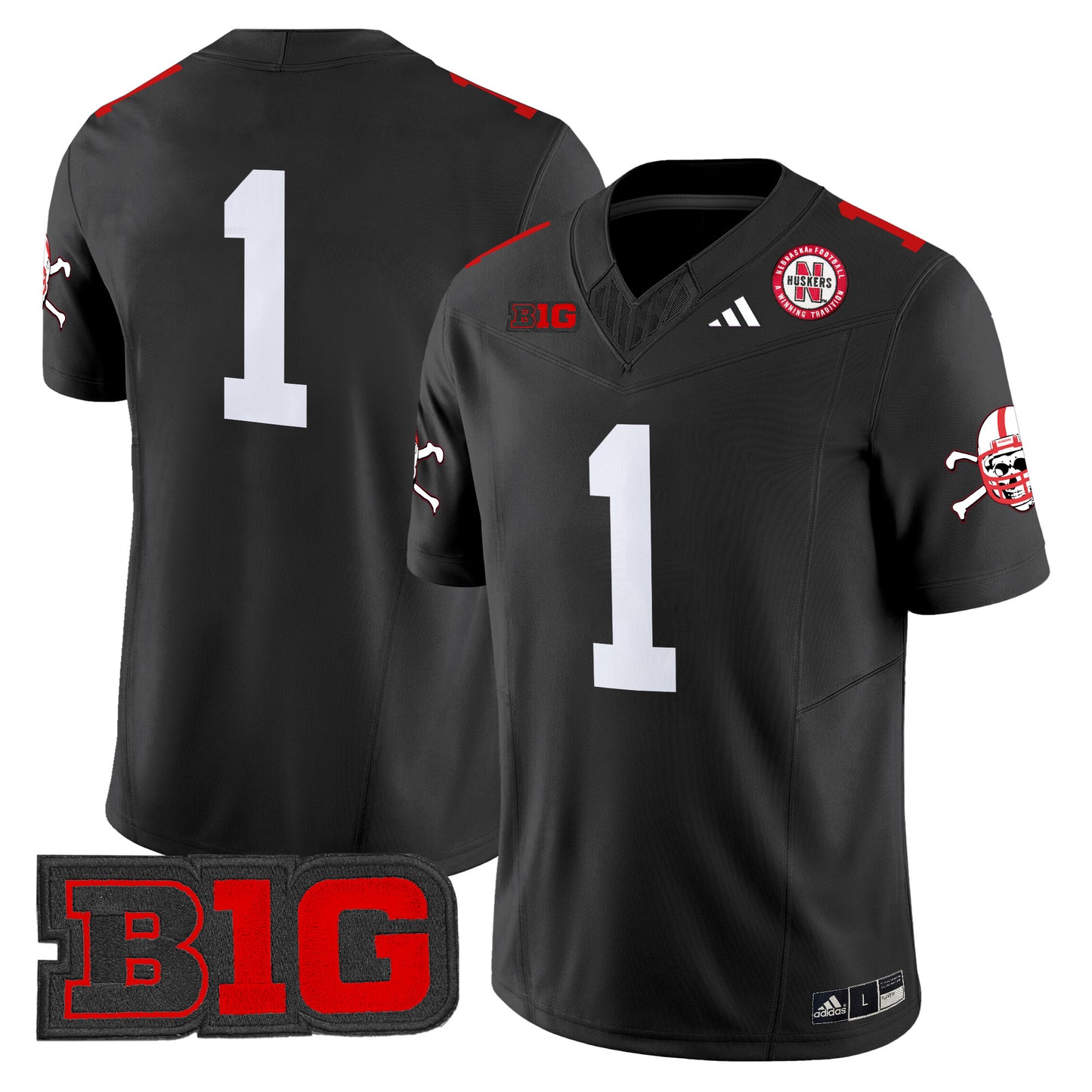 Nebraska Cornhuskers 2024 Vapor Limited Jersey V2 - All Stitched