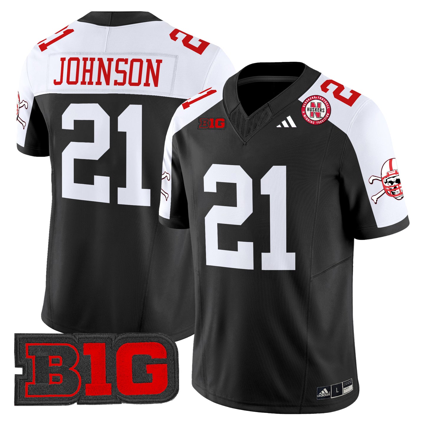 Nebraska Cornhuskers 2024 Vapor Limited Jersey V2 - All Stitched