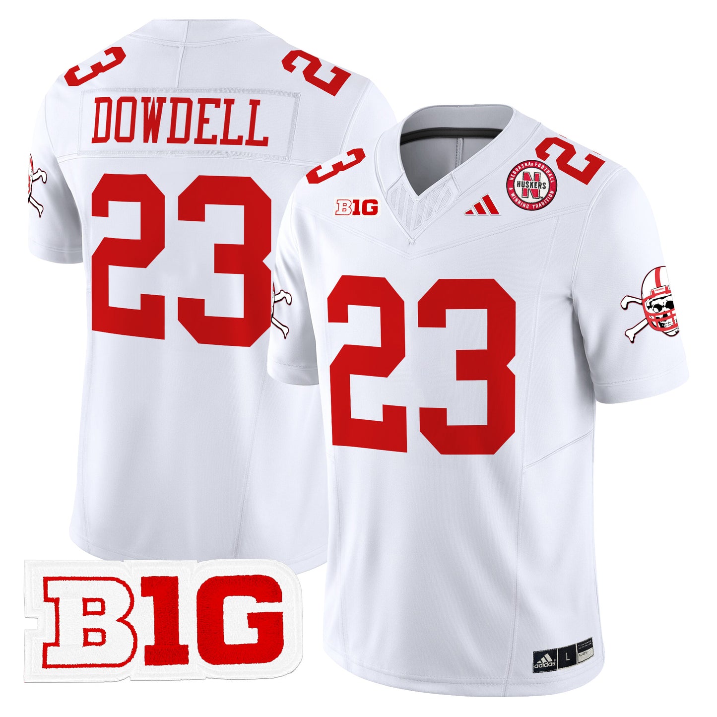 Nebraska Cornhuskers 2024 Vapor Limited Jersey V2 - All Stitched