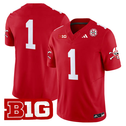 Nebraska Cornhuskers 2024 Vapor Limited Jersey V2 - All Stitched