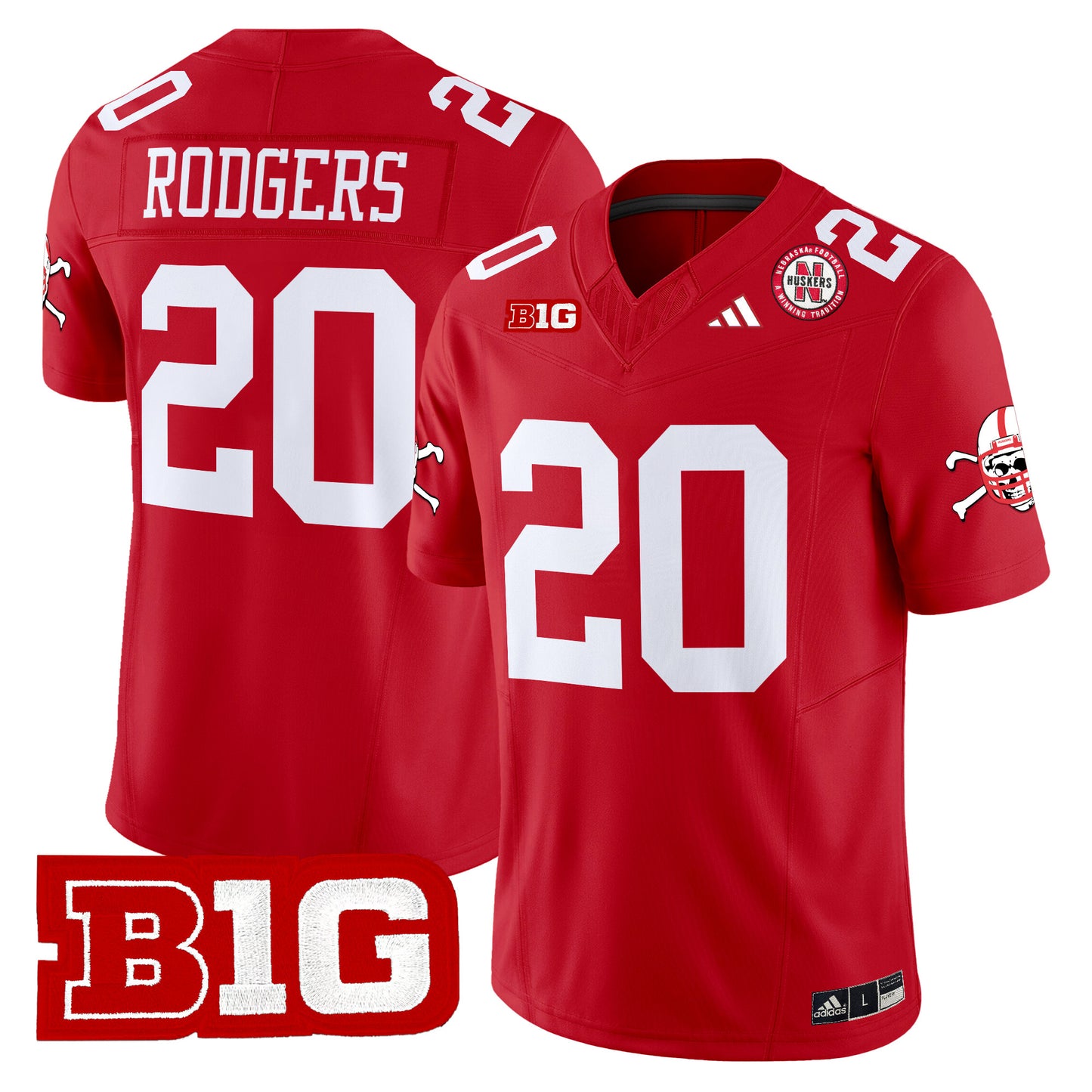 Nebraska Cornhuskers 2024 Vapor Limited Jersey V2 - All Stitched