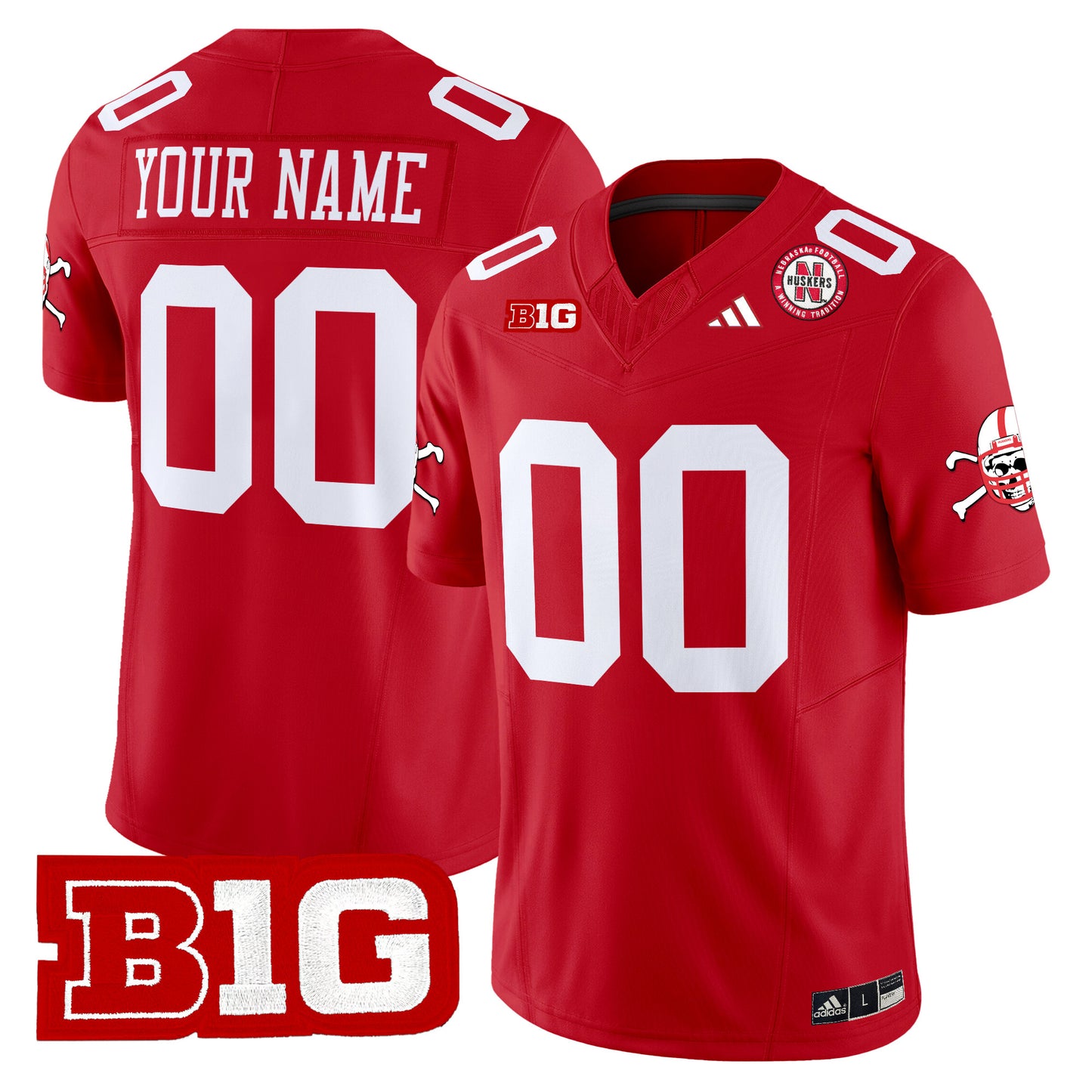 Nebraska Cornhuskers 2024 Vapor Limited Custom Jersey V2 - All Stitched