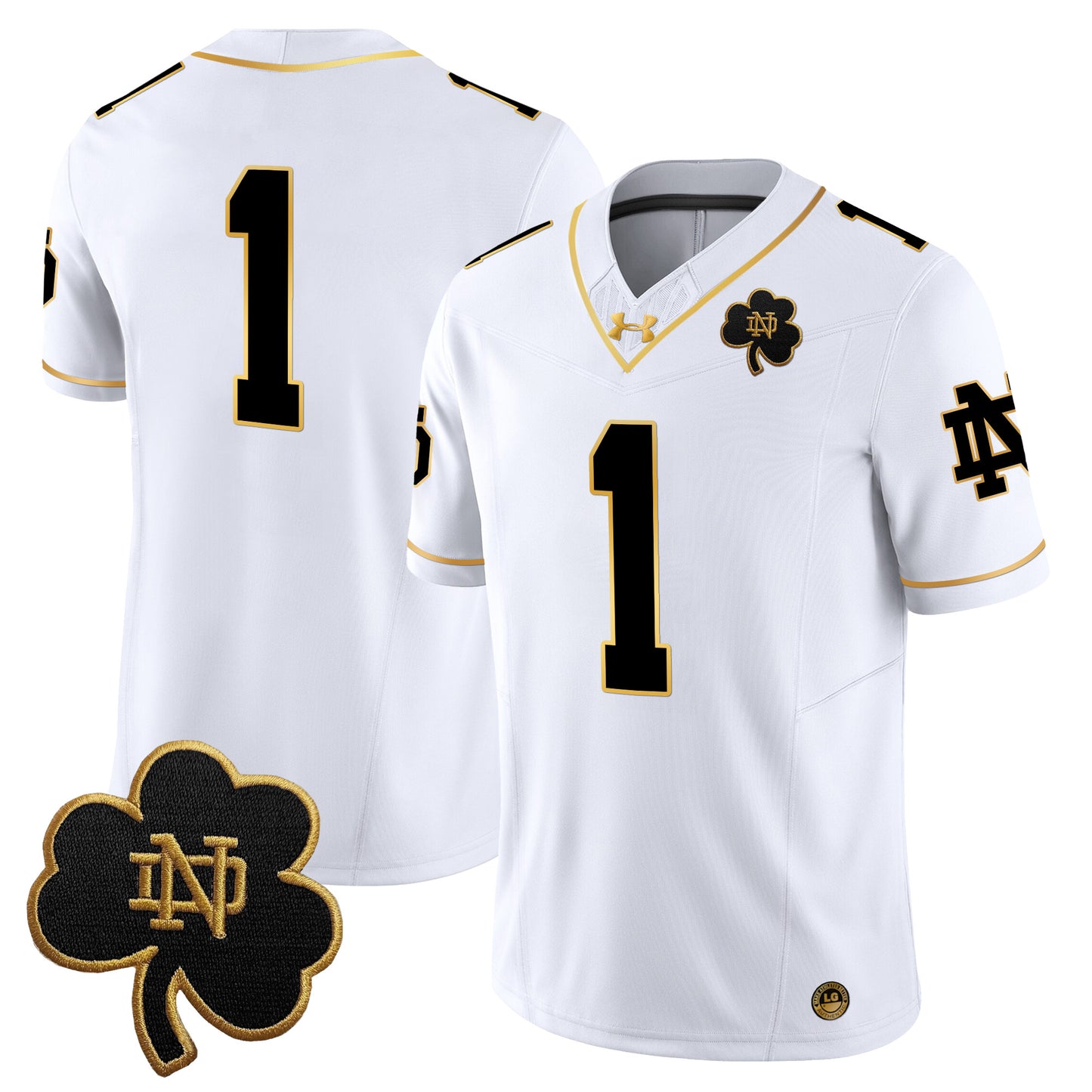 Notre Dame Fighting Irish 2024 Gold Vapor Limited Jersey - All Stitched