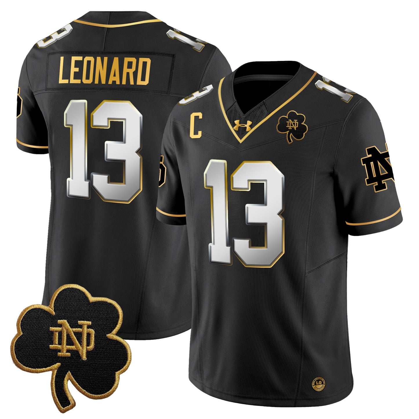 Notre Dame Fighting Irish 2024 Gold Vapor Limited Jersey - All Stitched