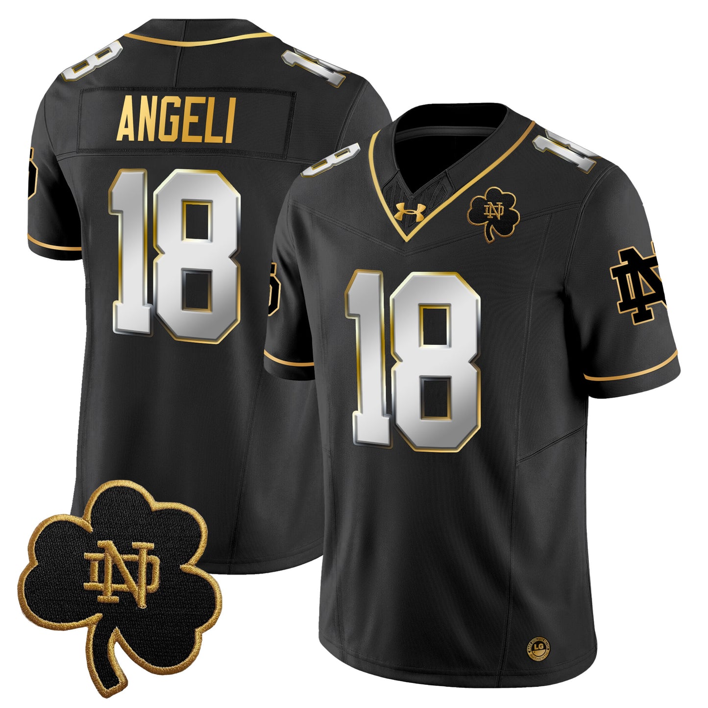 Notre Dame Fighting Irish 2024 Gold Vapor Limited Jersey - All Stitched