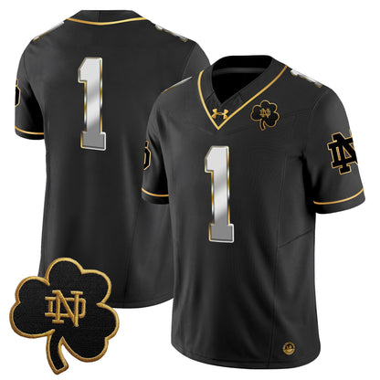 Notre Dame Fighting Irish 2024 Gold Vapor Limited Jersey - All Stitched