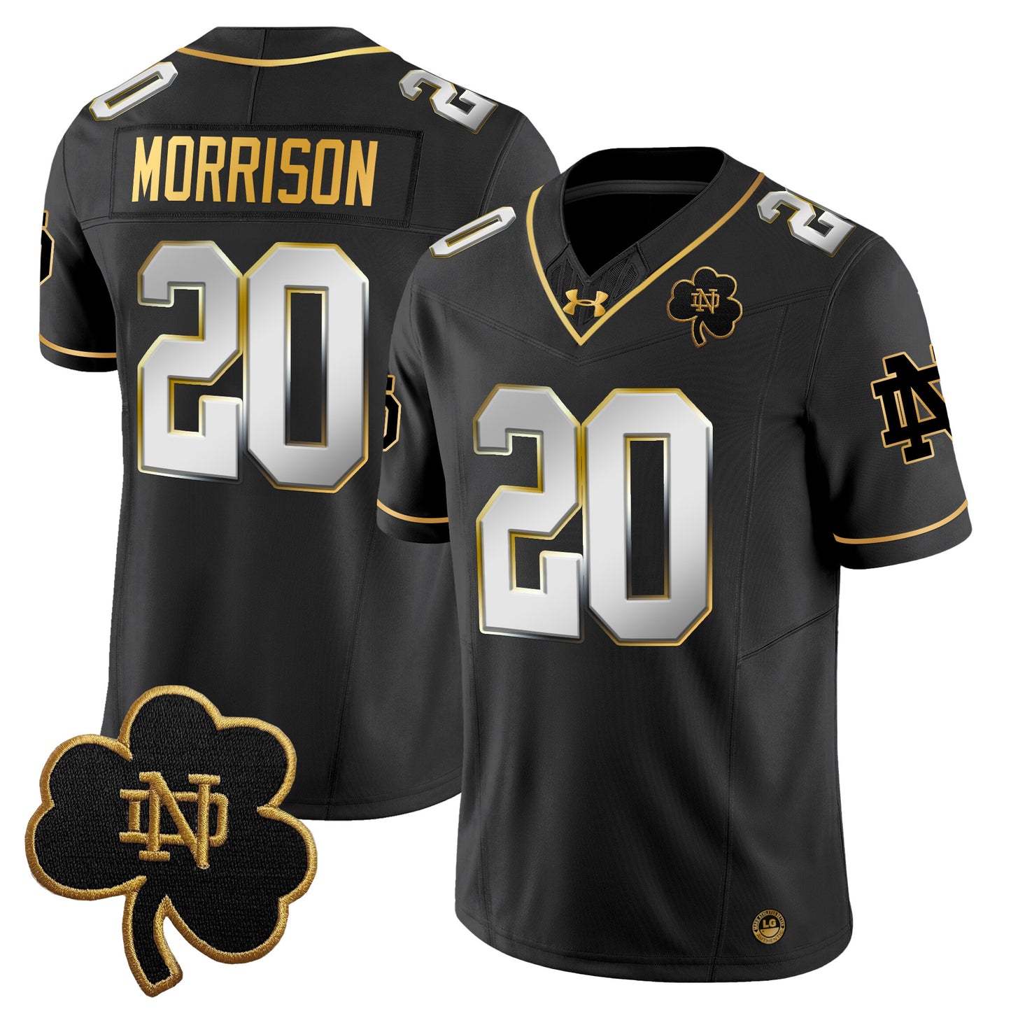 Notre Dame Fighting Irish 2024 Gold Vapor Limited Jersey - All Stitched