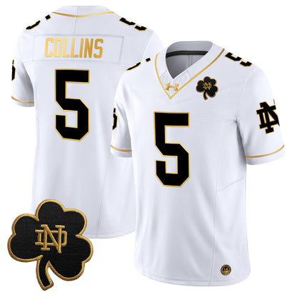 Notre Dame Fighting Irish 2024 Gold Vapor Limited Jersey - All Stitched