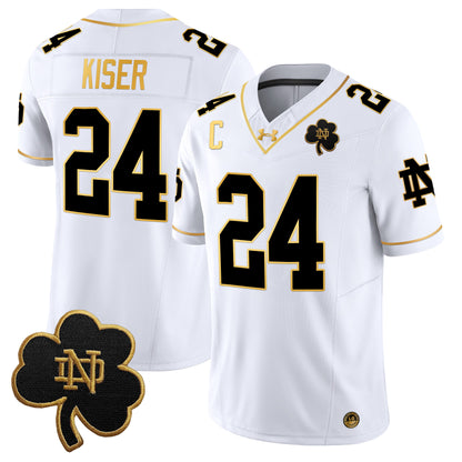 Notre Dame Fighting Irish 2024 Gold Vapor Limited Jersey - All Stitched