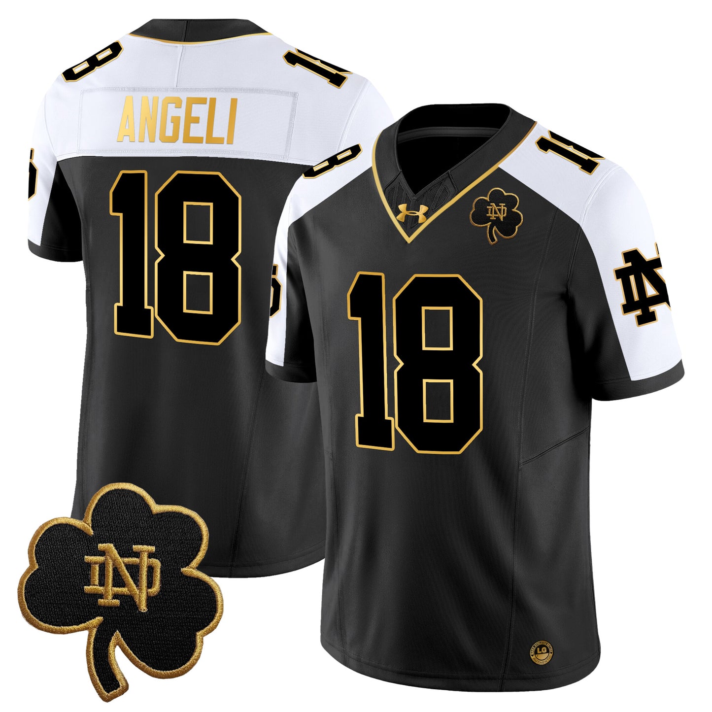 Notre Dame Fighting Irish 2024 Gold Vapor Limited Jersey - All Stitched