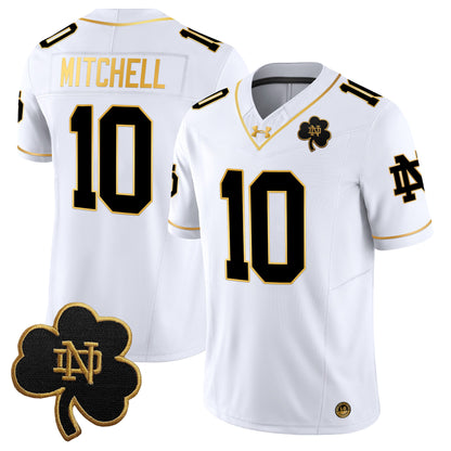 Notre Dame Fighting Irish 2024 Gold Vapor Limited Jersey - All Stitched