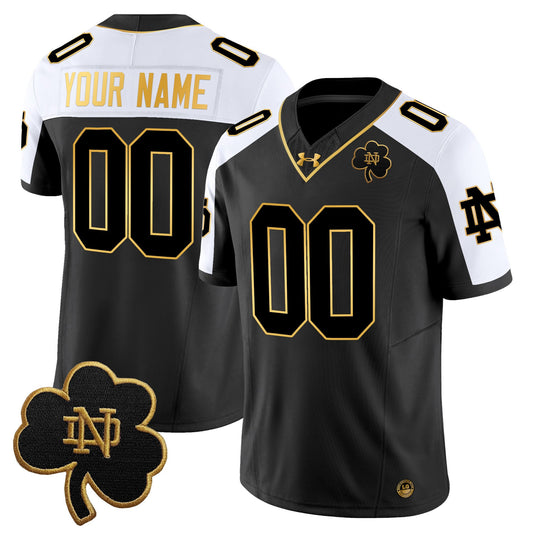 Notre Dame Fighting Irish 2024 Gold Vapor Limited Custom Jersey - All Stitched