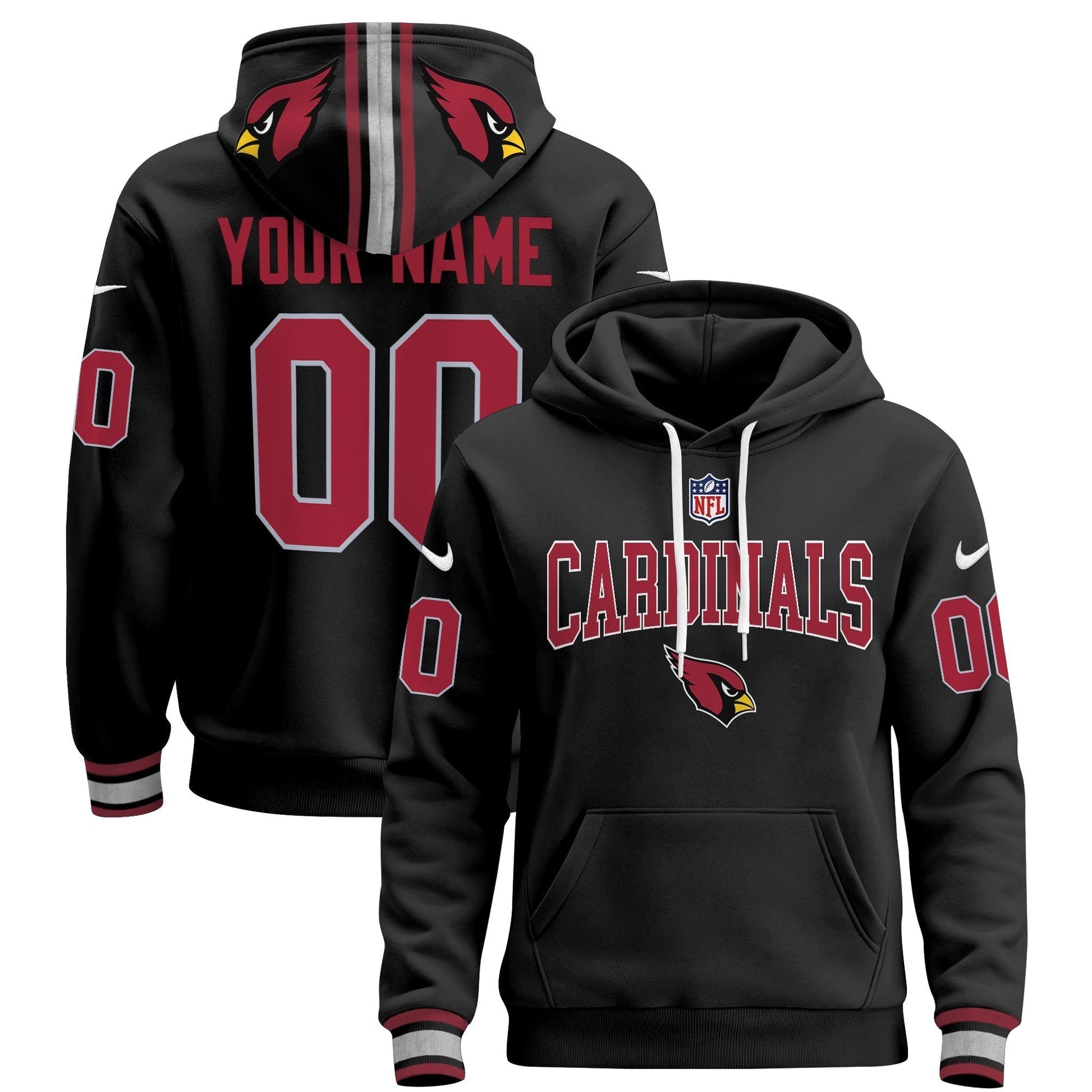 Arizona Cardinals 2024 Custom Pullover Hoodie V2