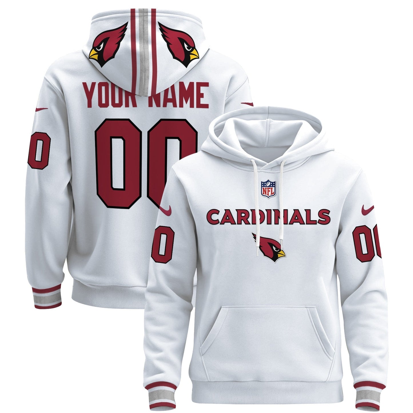 Arizona Cardinals 2024 Custom Pullover Hoodie V3