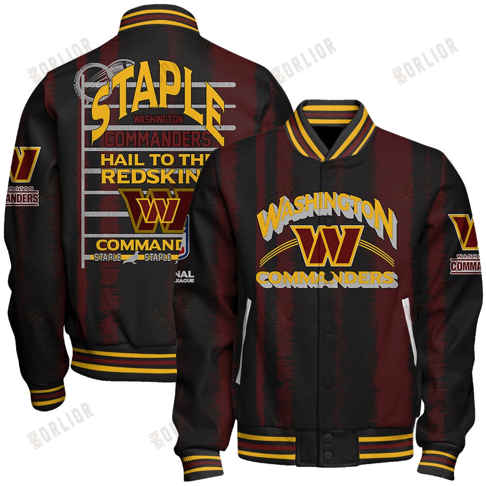 Washington Commanders Football Team 2024 - 25 Independent, Individual Unisex Varsity Jacket