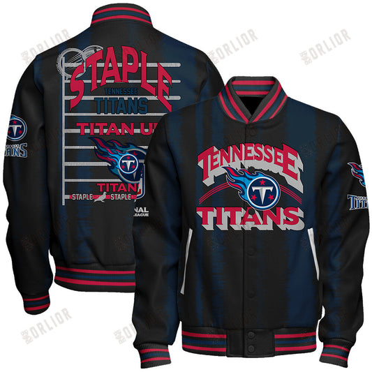 Tennessee Titans Football Team 2024 - 25 Independent, Individual Unisex Varsity Jacket