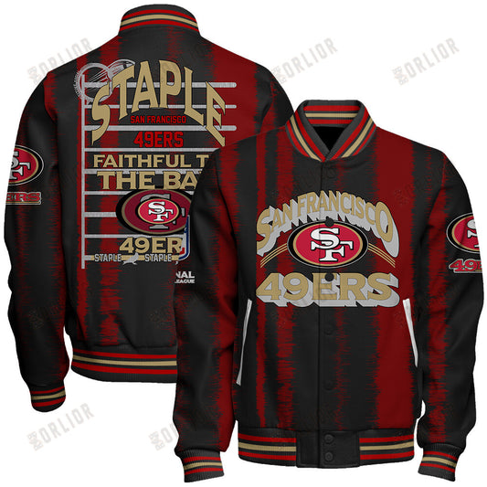 San Francisco 49ers Football Team 2024 - 25 Independent, Individual Unisex Varsity Jacket
