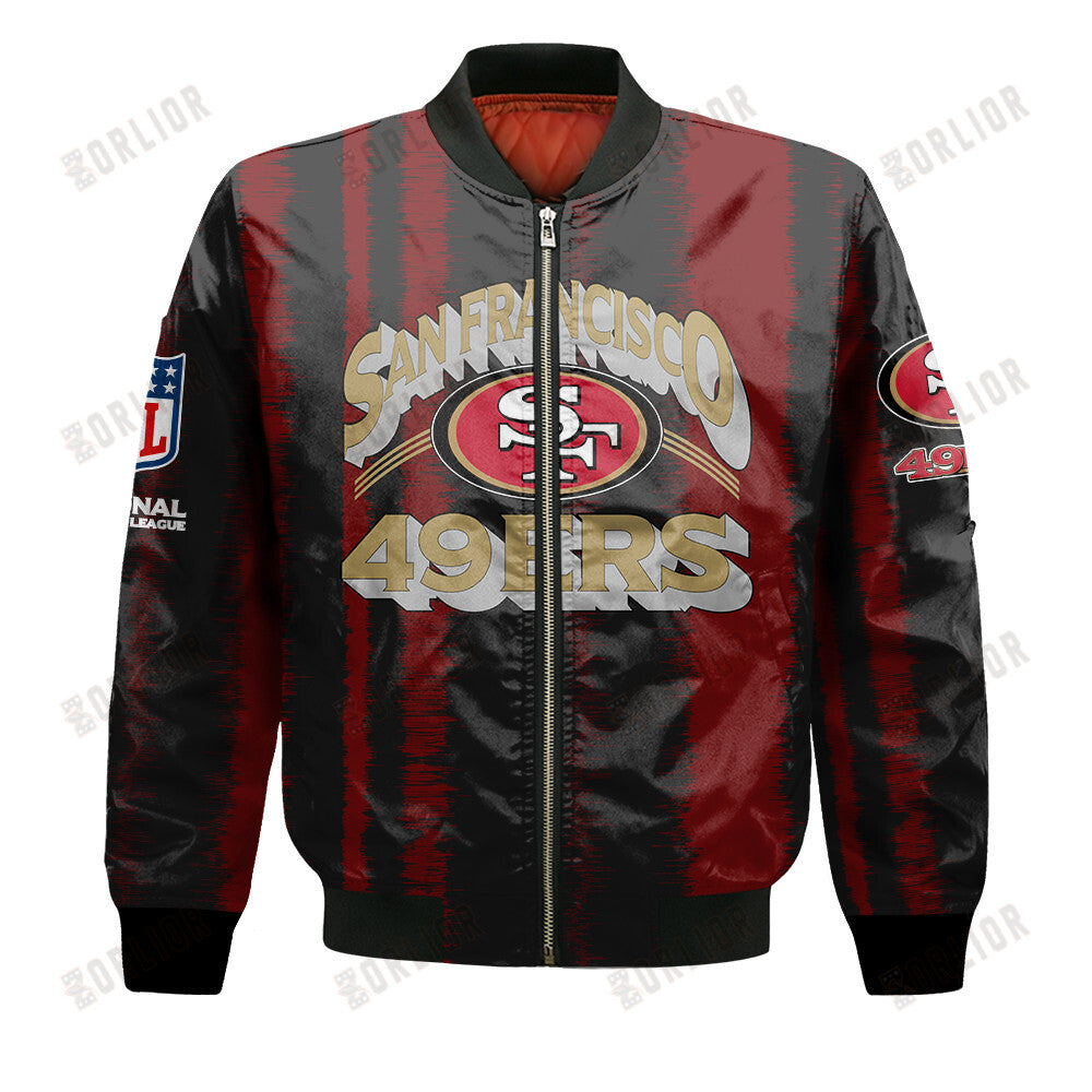 San Francisco 49ers Football Team 2024 - 25 Independent, Individual Bomber Jacket