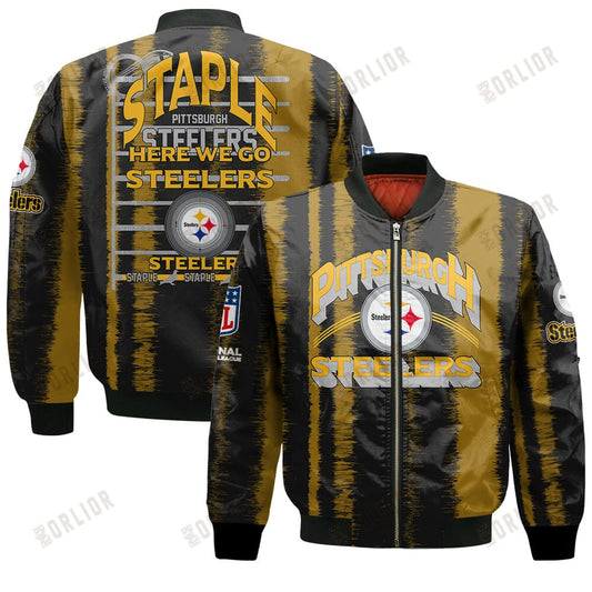 Pittsburgh Steelers Football Team 2024 - 25 Independent, Individual Bomber Jacket