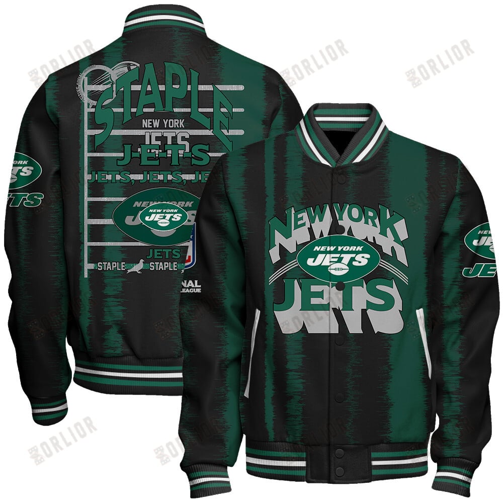 New York Jets Football Team 2024 - 25 Independent, Individual Unisex Varsity Jacket