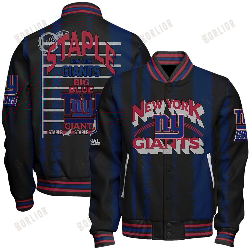 New York Giants Football Team 2024 - 25 Independent, Individual Unisex Varsity Jacket