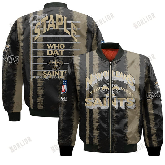 New Orleans Saints Football Team 2024 - 25 Independent, Individual Bomber Jacket