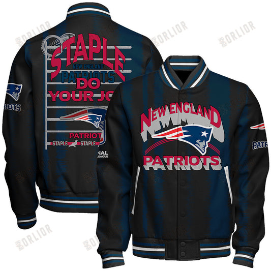 New England Patriots Football Team 2024 - 25 Independent, Individual Unisex Varsity Jacket