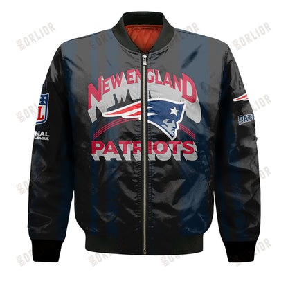New England Patriots Football Team 2024 - 25 Independent, Individual Bomber Jacket