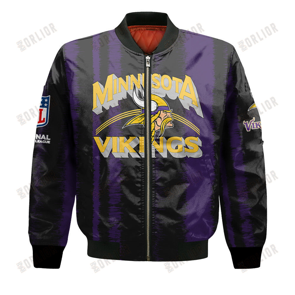 Minnesota Vikings Football Team 2024 - 25 Independent, Individual Bomber Jacket
