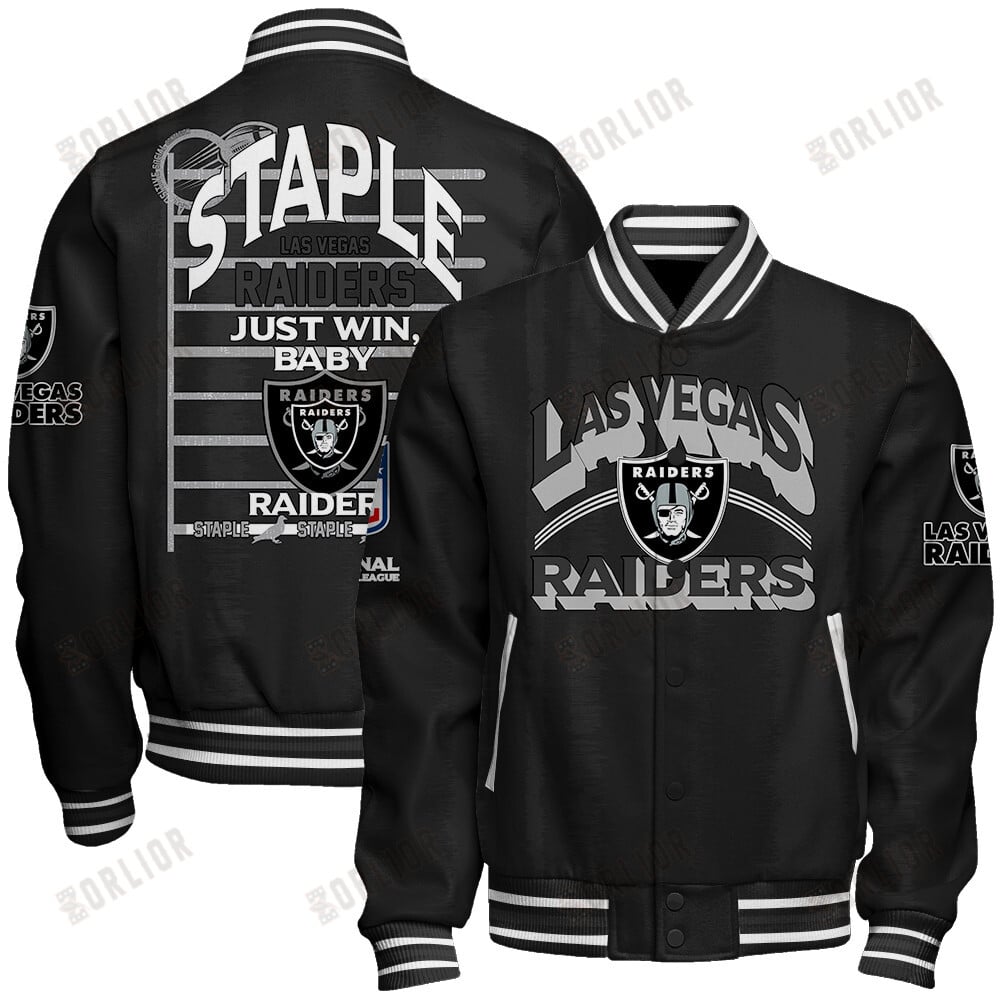 Las Vegas Raiders Football Team 2024 - 25 Independent, Individual Unisex Varsity Jacket