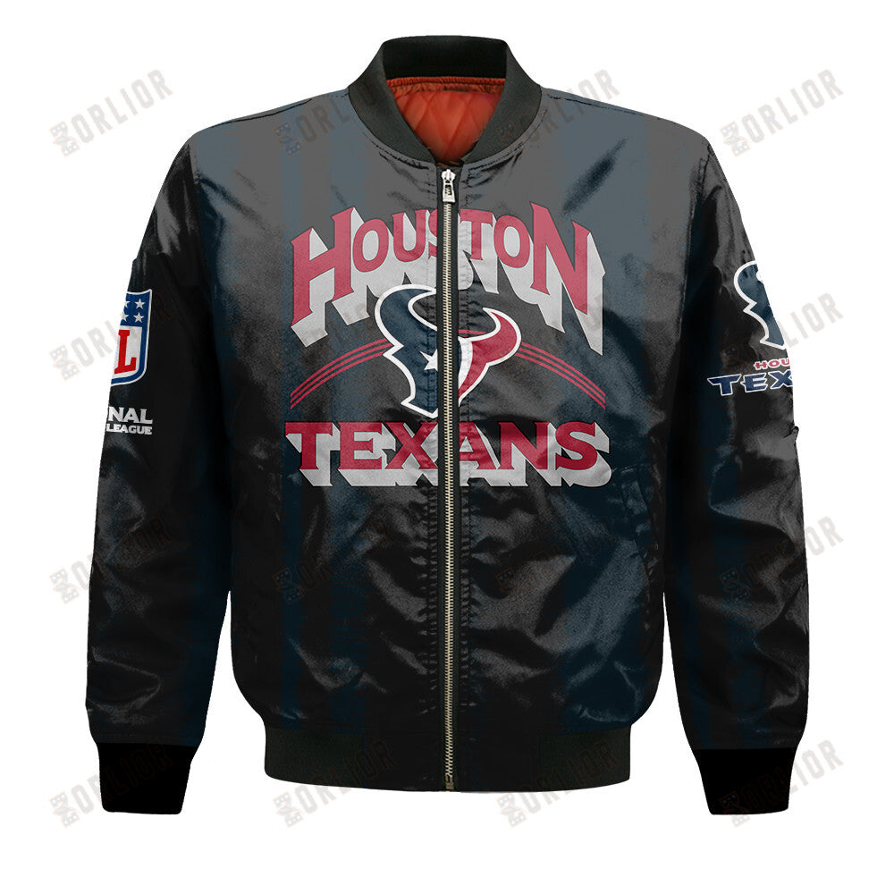 Houston Texans Football Team 2024 - 25 Independent, Individual Bomber Jacket