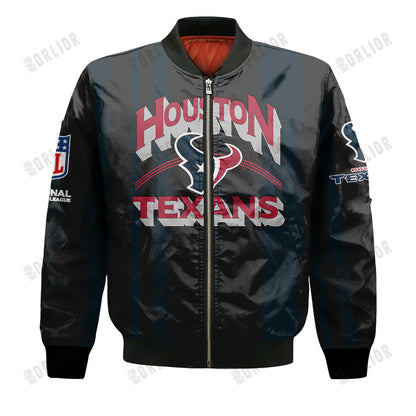 Houston Texans Football Team 2024 - 25 Independent, Individual Bomber Jacket