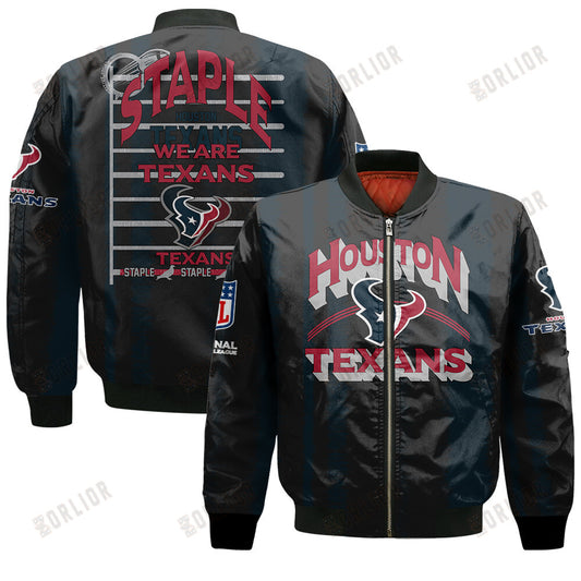 Houston Texans Football Team 2024 - 25 Independent, Individual Bomber Jacket